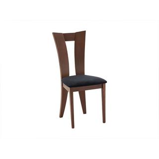 Vente-unique Lot de 2 chaises TIFFANY Hêtre massif  Noyer expresso  