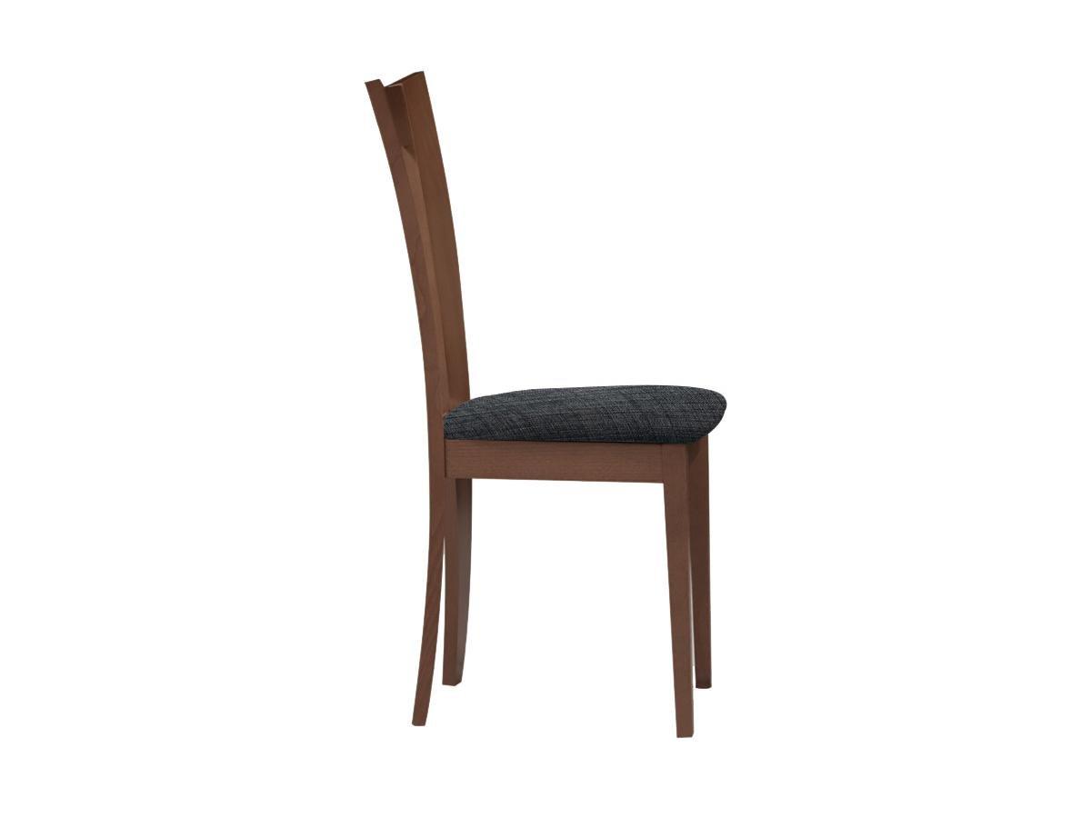 Vente-unique Lot de 2 chaises TIFFANY Hêtre massif  Noyer expresso  