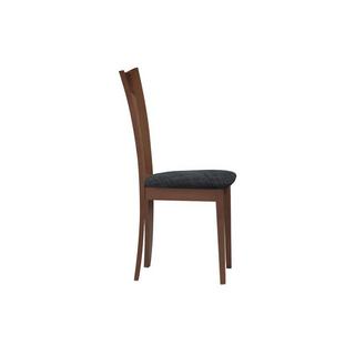 Vente-unique Lot de 2 chaises TIFFANY Hêtre massif  Noyer expresso  