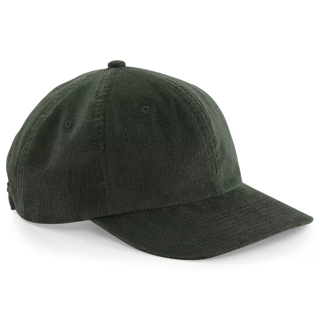 Beechfield - Heritage Cord Cap (2er Pack), für Herren, Olivegrün, One Size