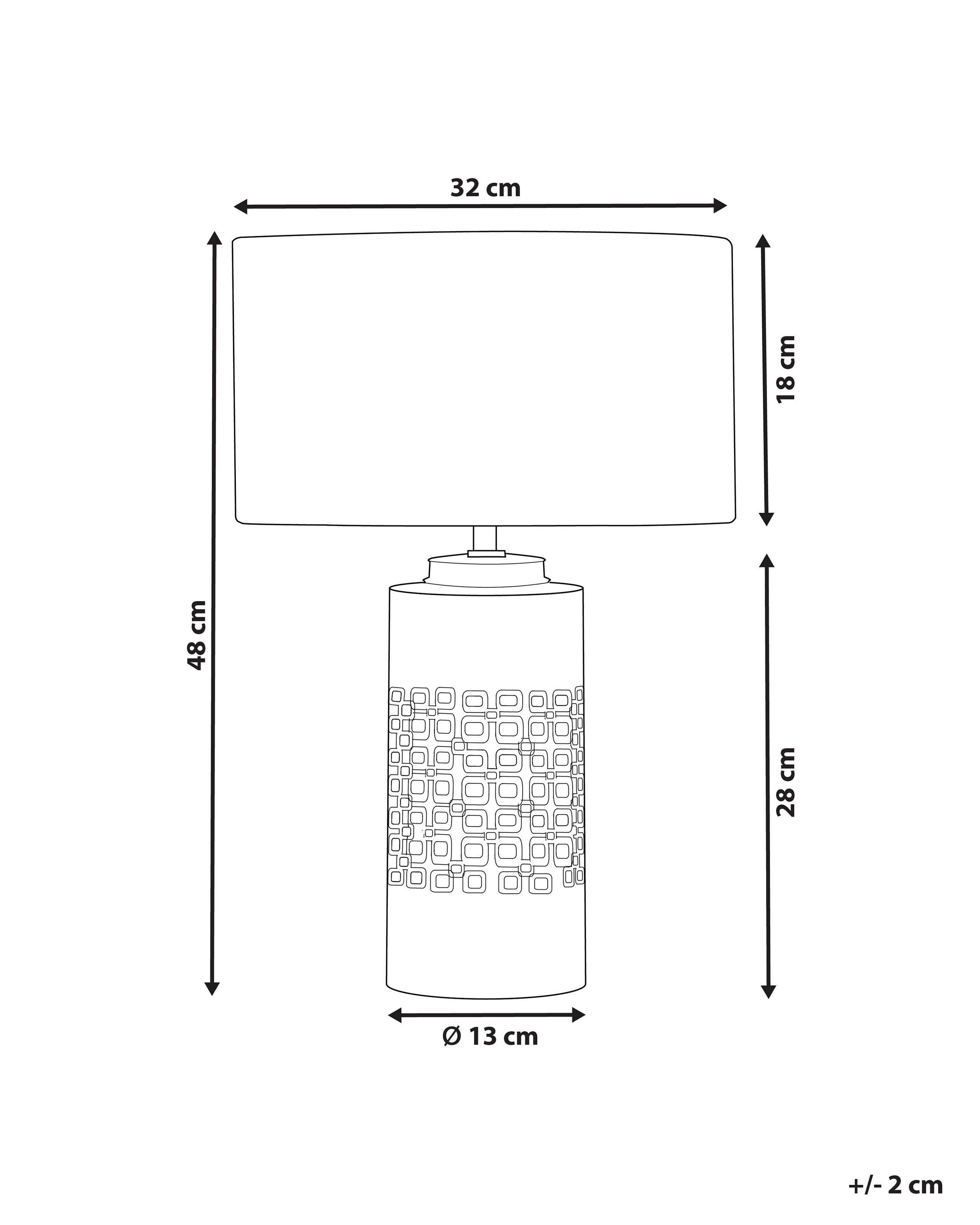 Beliani Lampe à poser en Céramique Moderne CIMARRON  