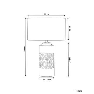 Beliani Lampe à poser en Céramique Moderne CIMARRON  