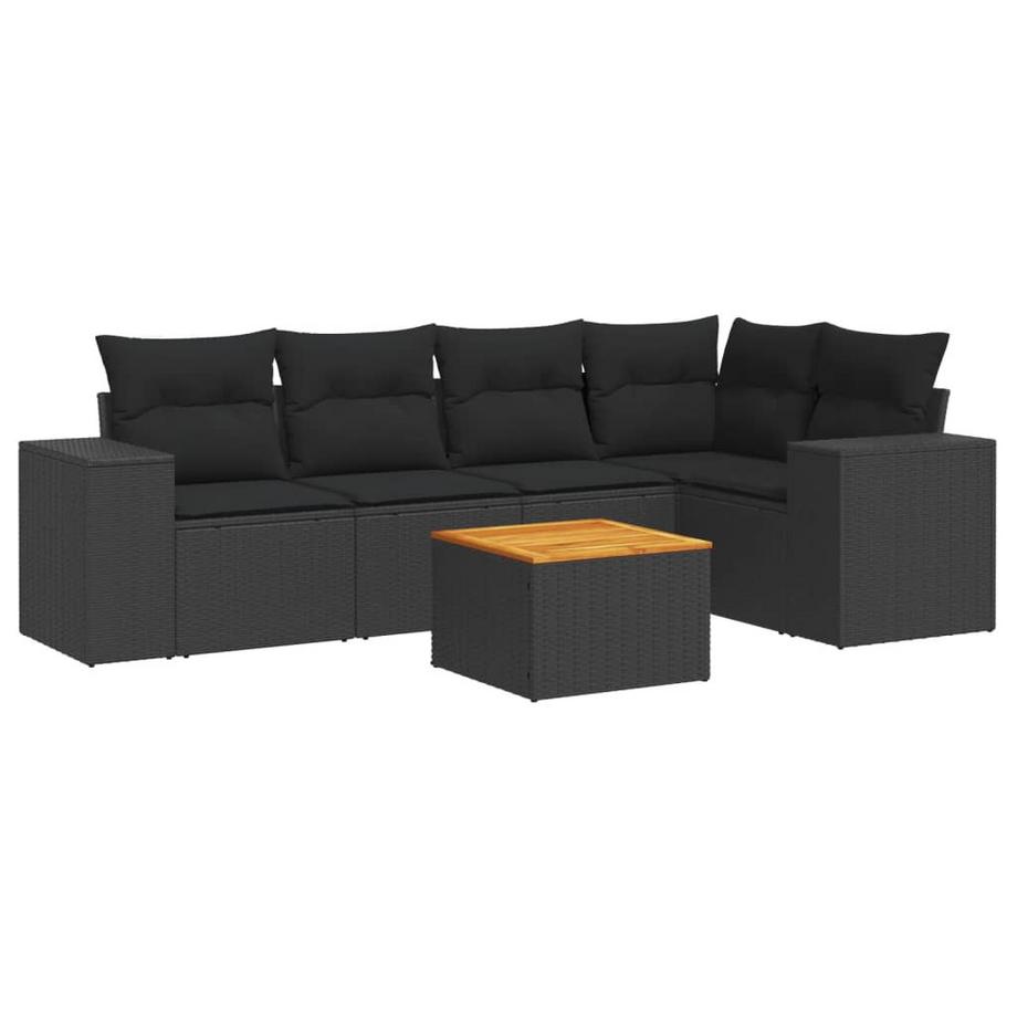 set divano da giardino Polirattan
