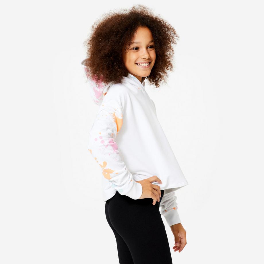 STAREVER  Sweat-shirt fille modern jazz dance crop top à capuche polyester 