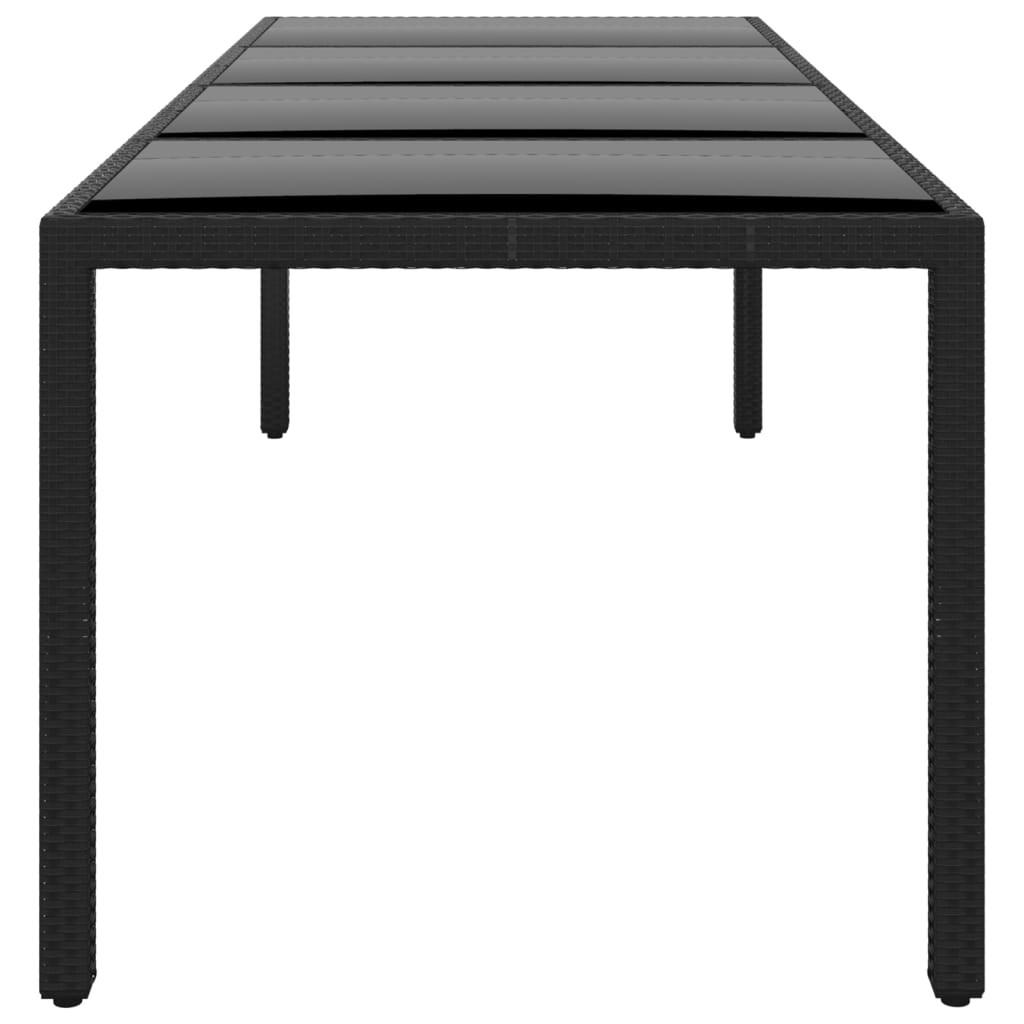 VidaXL Table de jardin rotin synthétique  