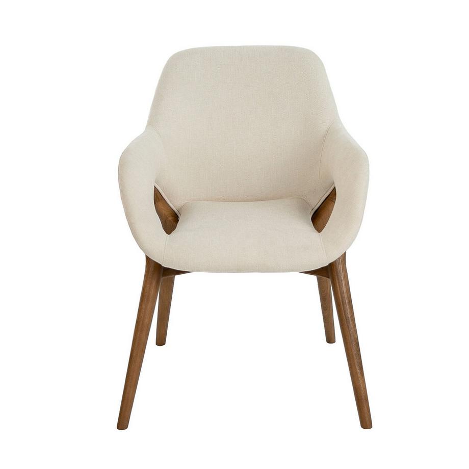 ANGEL CERDA Sedia in tessuto beige  