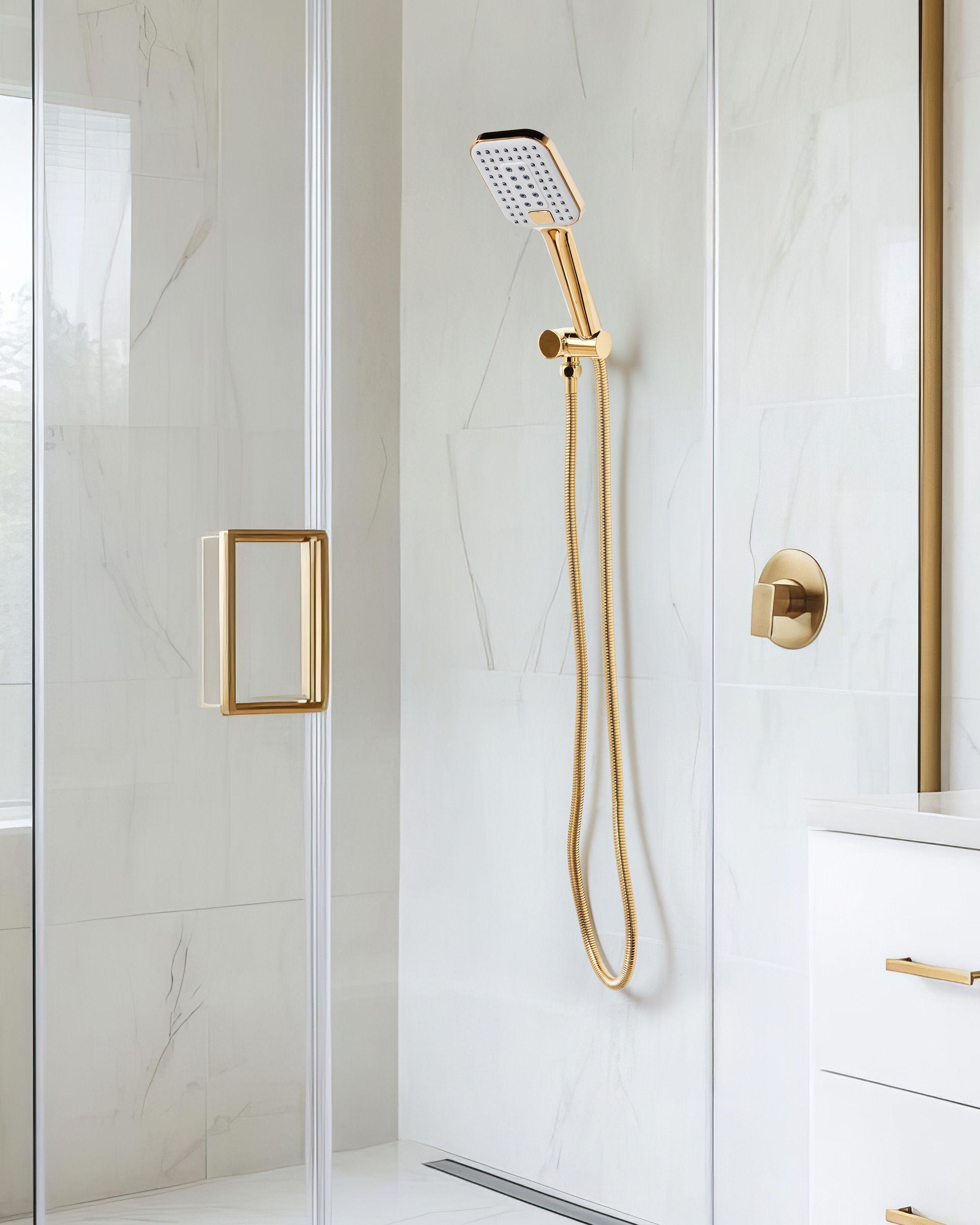 Beliani Kit doccia con soffione e flessibile en ABS (materiale sintetico resistente) Classico TINGO  