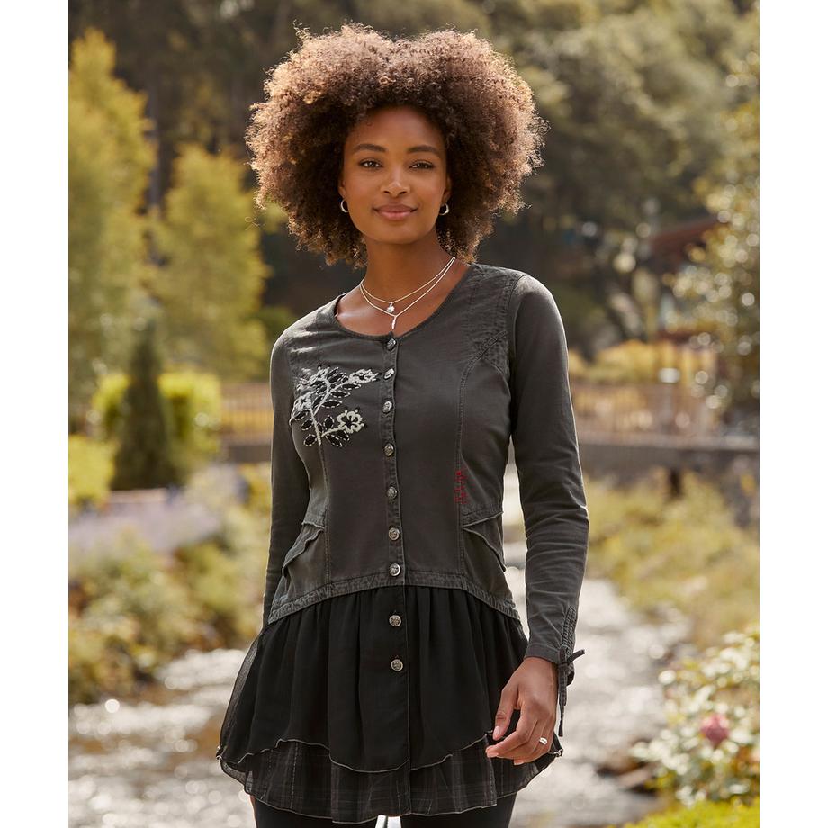 Joe Browns Tunica Orlo Ricamato Floreale  