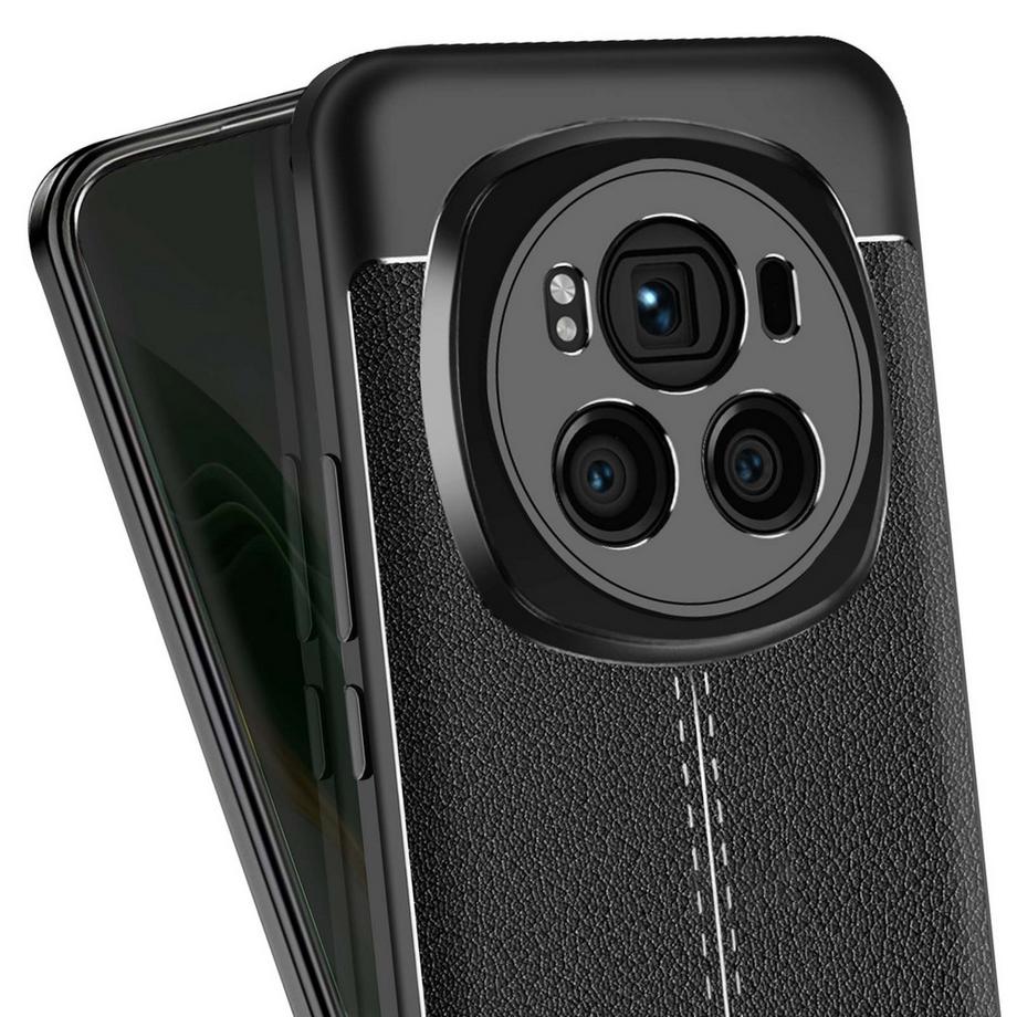 Avizar  Coque Honor Magic 6 Pro 5G Silicone Noir 