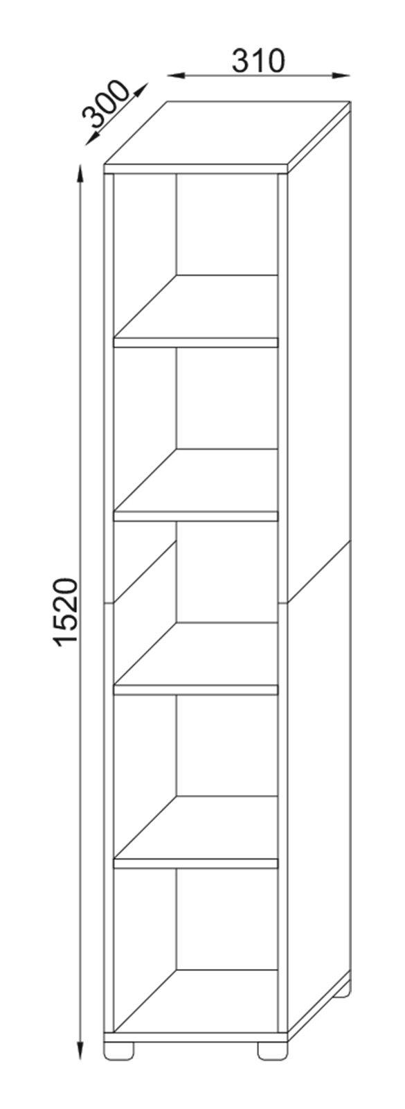 VCM Holz Badschrank  Benos-5  