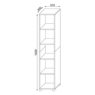 VCM Holz Badschrank  Benos-5  