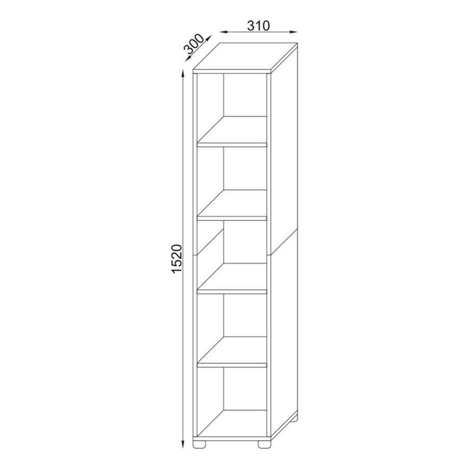 VCM Holz Badschrank  Benos-5  