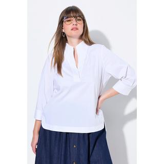 Ulla Popken Tunica Scollo Montante Maniche 3/4  