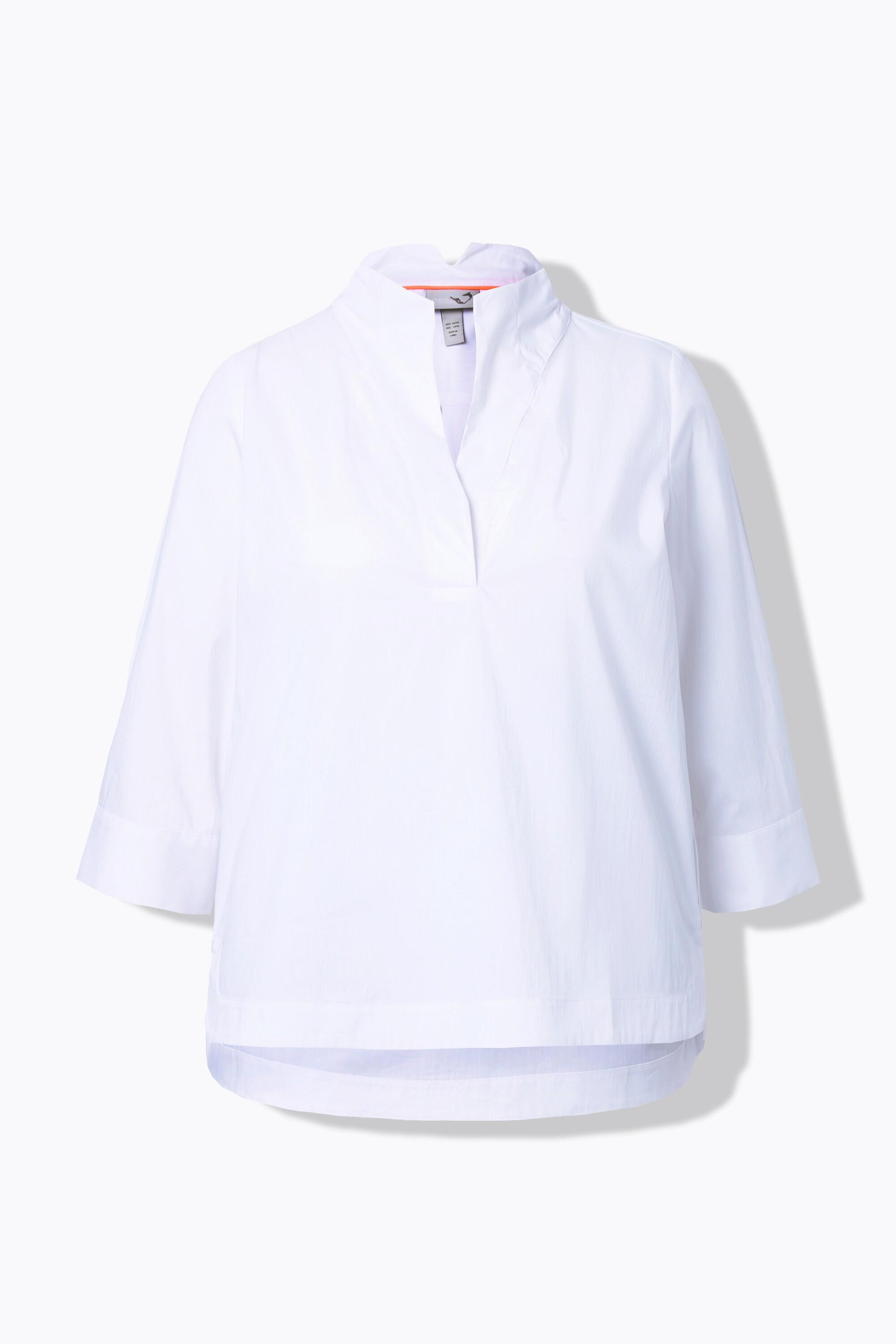 Ulla Popken Tunica Scollo Montante Maniche 3/4  