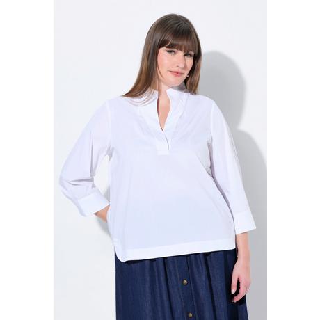 Ulla Popken Tunica Scollo Montante Maniche 3/4  