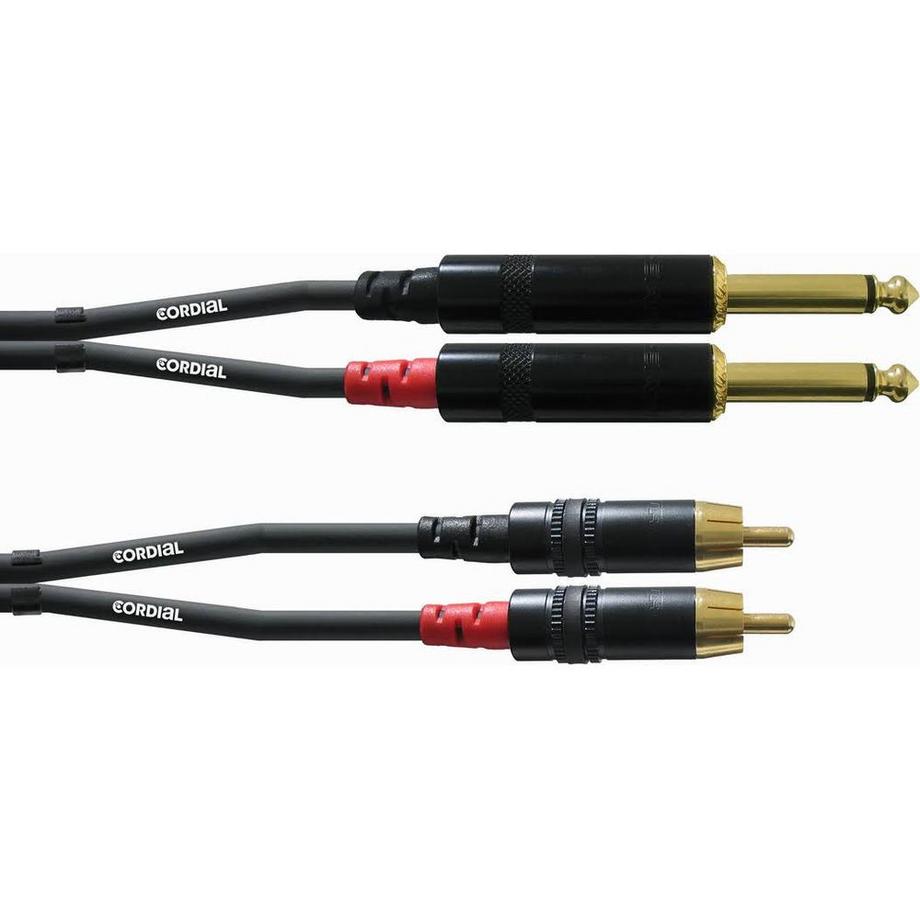 Cordial  Audio-Kabel CFU 0.6 PC Cinch - 6,3 mm Klinke 0.6 m 