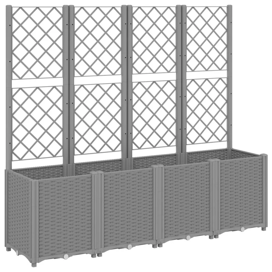 VidaXL - Jardinière polypropylène, One Size, Gris