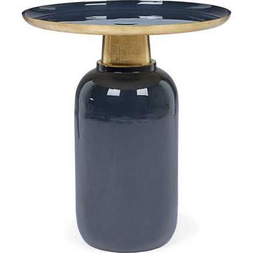 Table d'appoint Nalima bleue ronde 41