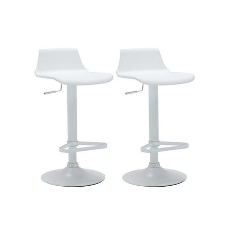 Vente-unique Lot de 2 tabourets de bar CALAS Polypropylène  