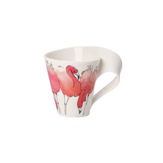 Villeroy&Boch Becher mit Henkel (Geschenkkarton) NewWave Caffè Rosa Flamingo  