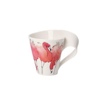Becher mit Henkel (Geschenkkarton) NewWave Caffè Rosa Flamingo
