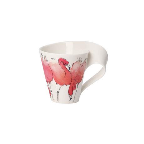 Villeroy&Boch Becher mit Henkel (Geschenkkarton) NewWave Caffè Rosa Flamingo  