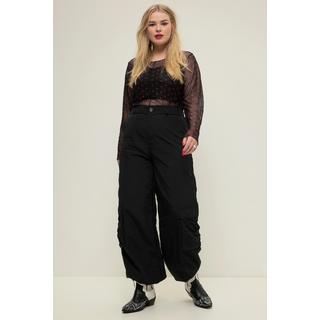 Studio Untold  Pantalon cargo à coupe large, poches cargo et cordon à la taille 