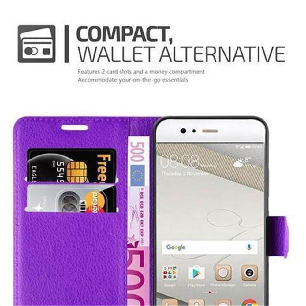 Cadorabo  Housse compatible avec Huawei P10 - Coque de protection avec fermeture magnétique, fonction de support et compartiment pour carte 