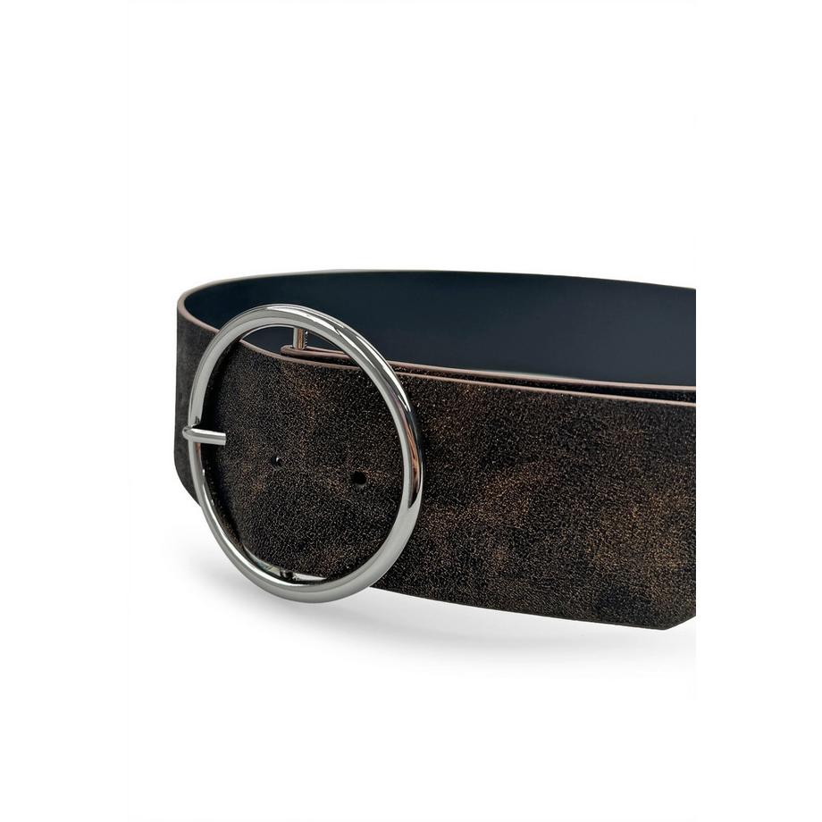 AVANT-GARDE PARIS  Ceinture à boucle ronde scintillante 