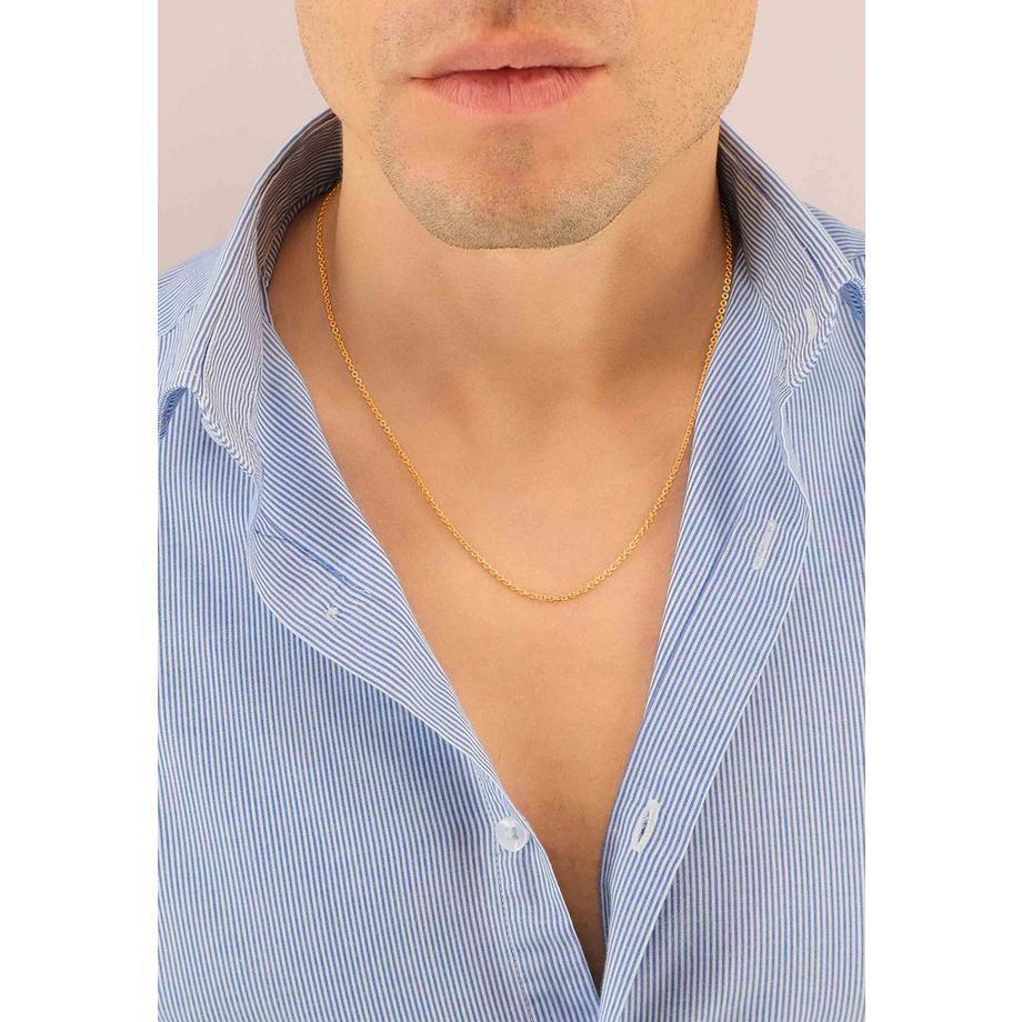 MUAU Schmuck  Collier Rundanker Rotgold 750, 1.9mm, 38cm 