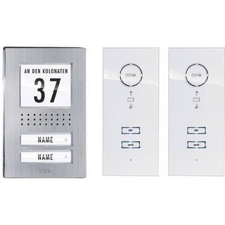 m-e modern-electronics  Vistadoor Citofono Cablato Kit completo Casa Bifamiliare acciaio inox 