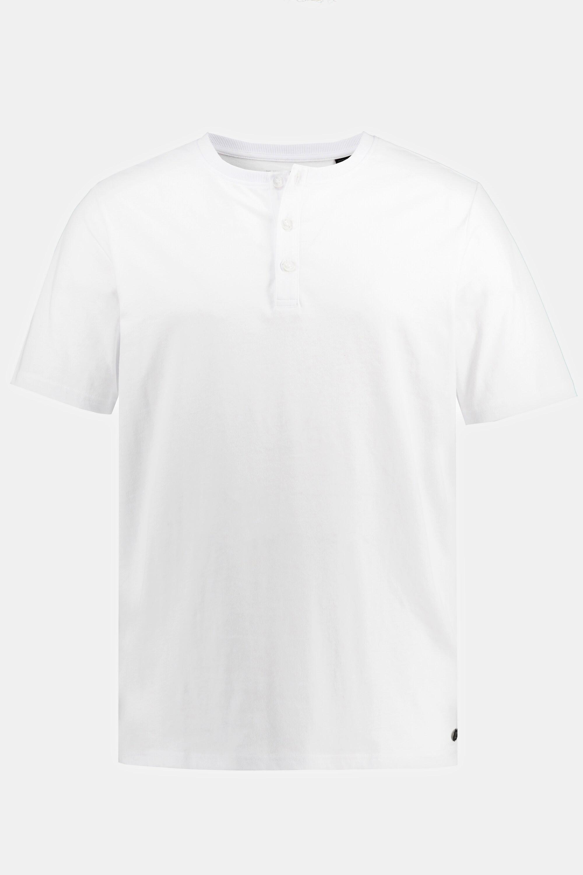 JP1880  T-shirt Henley, collection Basic. Manches courtes et patte de boutonnage 