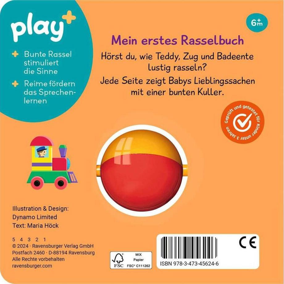 Ravensburger Play+ schütteln, rasseln, spielen: Erste Sachen Höck, Maria; Dynamo Limited (Illustrationen) Gebundene Ausgabe 