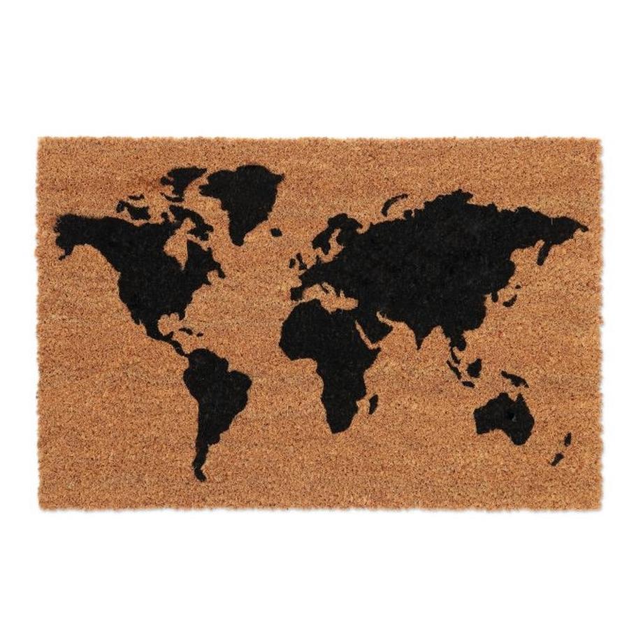 B2X Paillasson avec carte du monde en noix de coco  