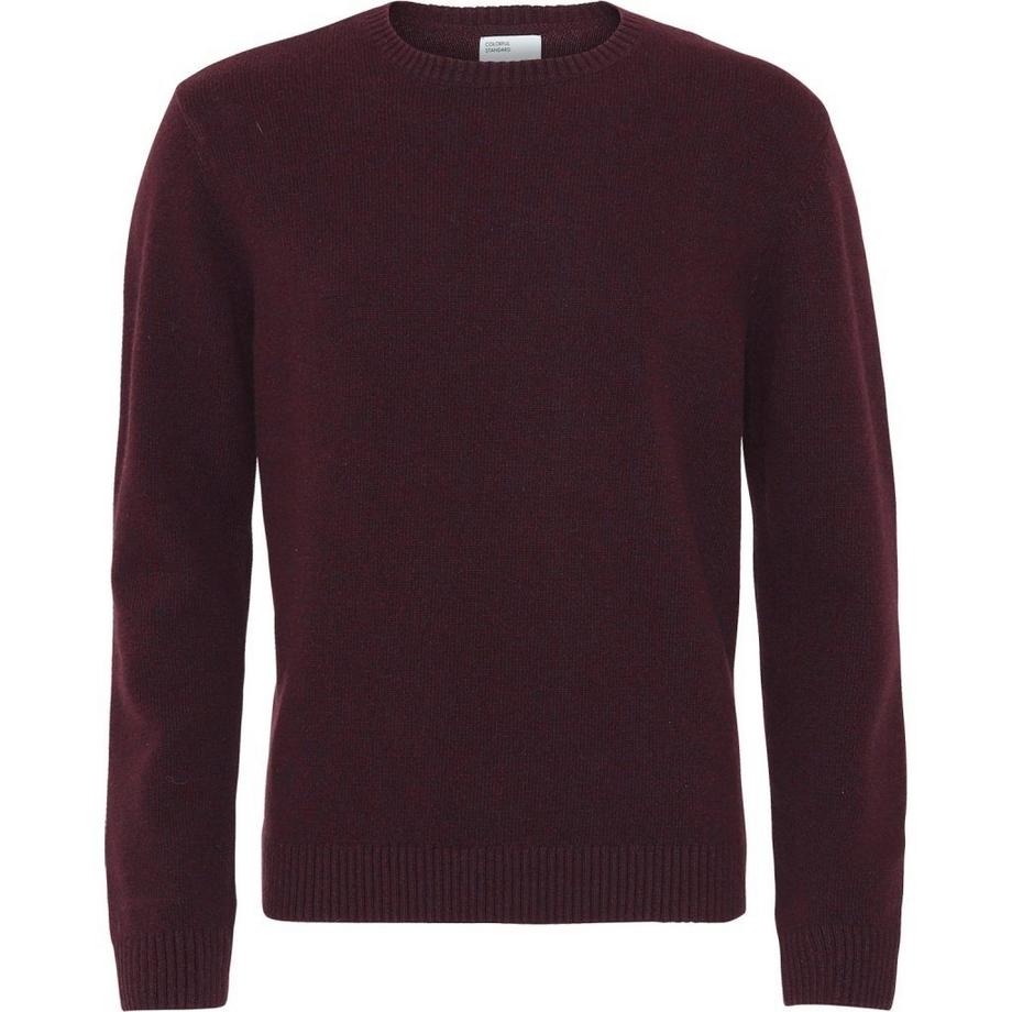 Pullover mit Rundhalsausschnitt aus Wolle  Classic Merino oxblood red