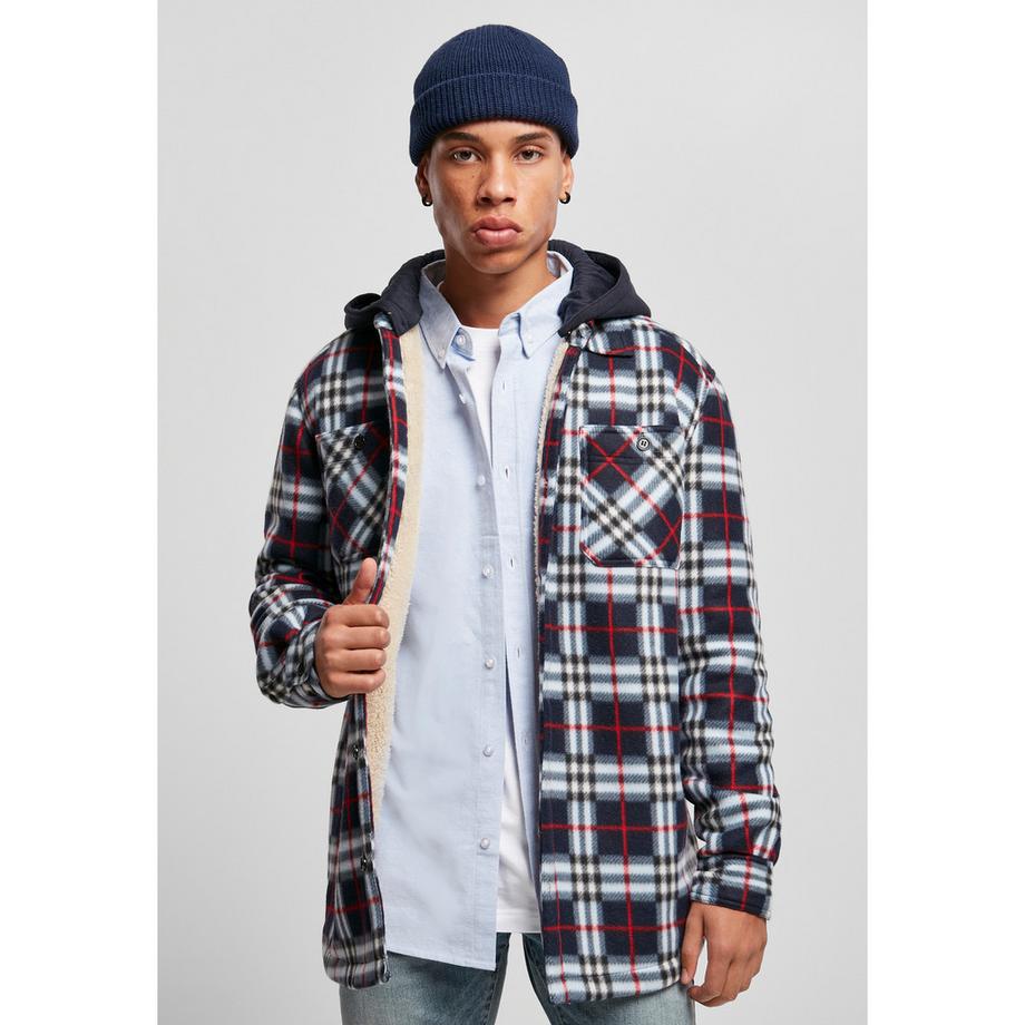 URBAN CLASSICS Fleecejacke mit Kapuze  