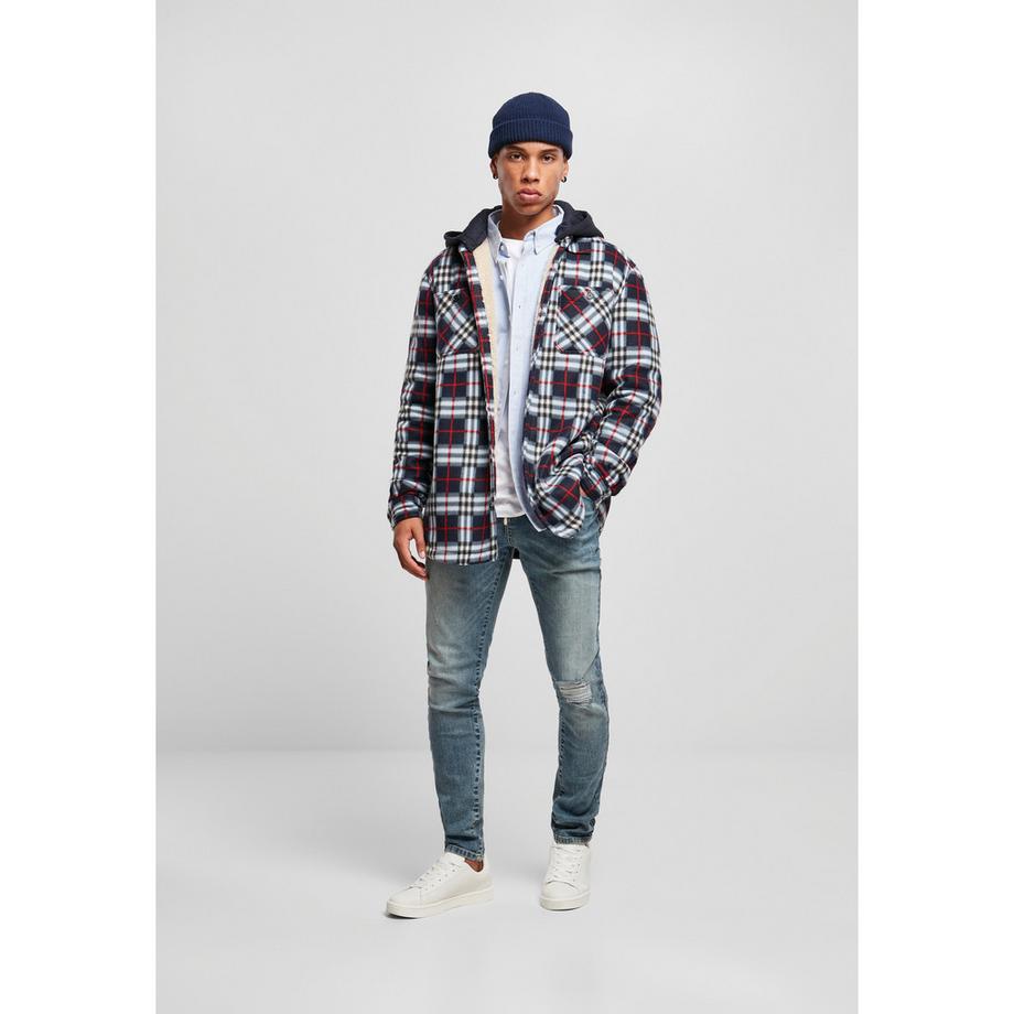 URBAN CLASSICS Fleecejacke mit Kapuze  