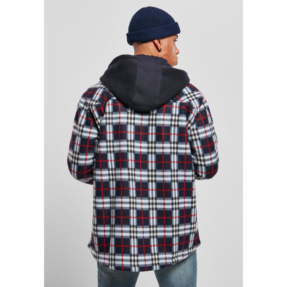 URBAN CLASSICS Fleecejacke mit Kapuze  