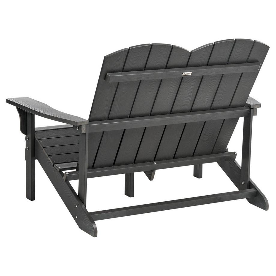 Beliani Banc de jardin en Bois synthétique Traditionnel ADIRONDACK  