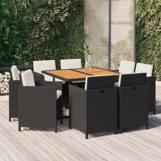 VidaXL set da pranzo per giardino Polirattan  