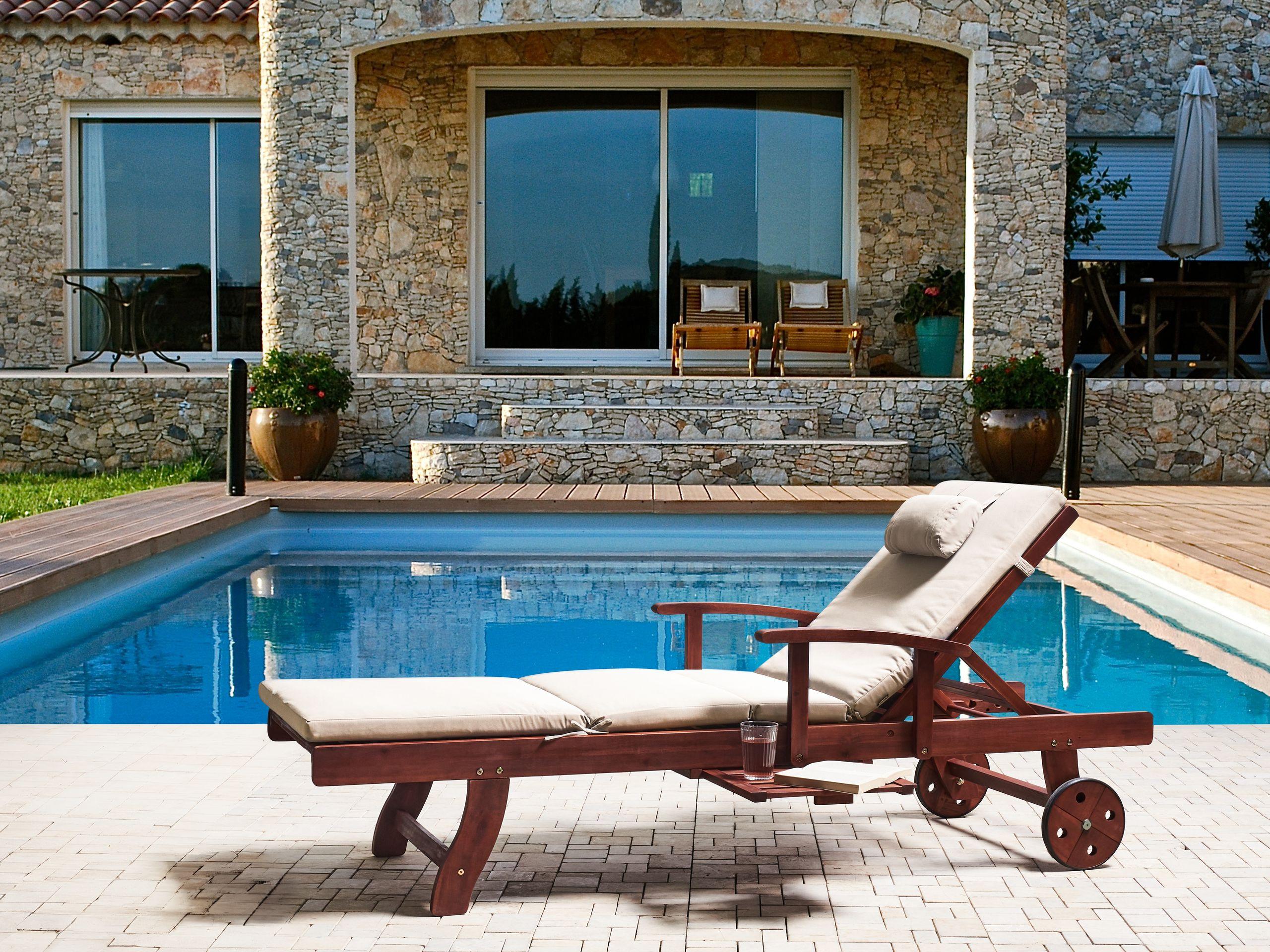 Beliani Cuscino per sdraio en Poliestere Scandinavo TOSCANA/JAVA/AMANTEA PREMIUM  