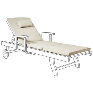 Beliani Cuscino per sdraio en Poliestere Scandinavo TOSCANA/JAVA/AMANTEA PREMIUM  