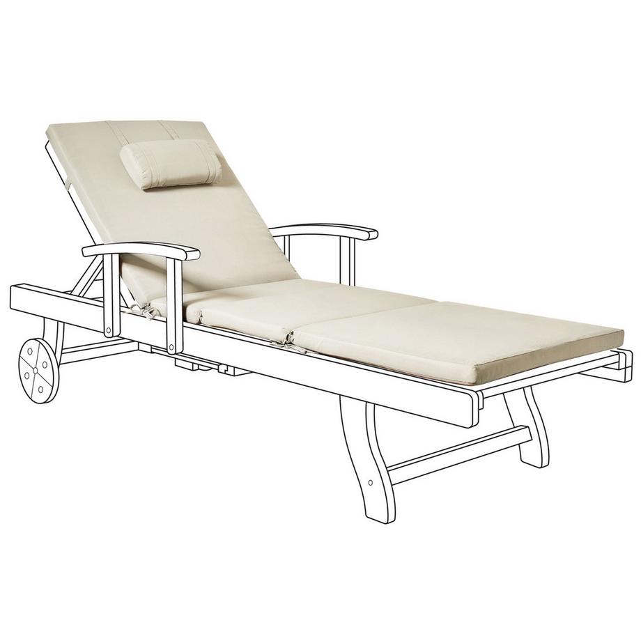 Liegenauflage aus Polyester Skandinavisch TOSCANA/JAVA/AMANTEA PREMIUM