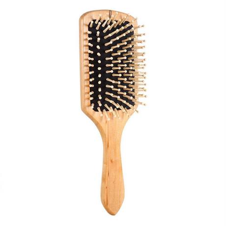 B2X  Brosse à Cheveux en Bois - Rectangulaire 