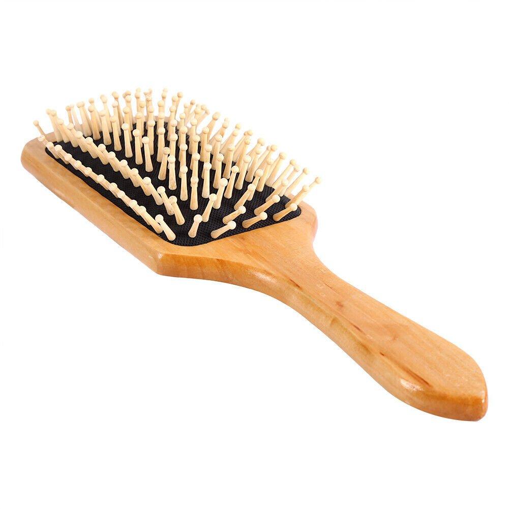 B2X  Brosse à Cheveux en Bois - Rectangulaire 