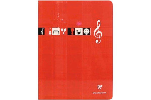 Clairefontaine CLAIREFONTAINE Musikheft A4 3117 weiss 24 Blatt  