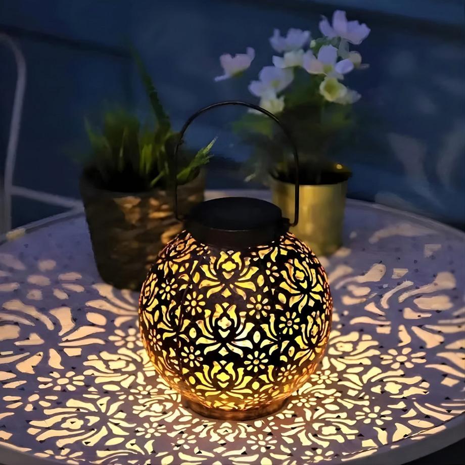 YUWANET Solar-Laterne LED Blumenornament  