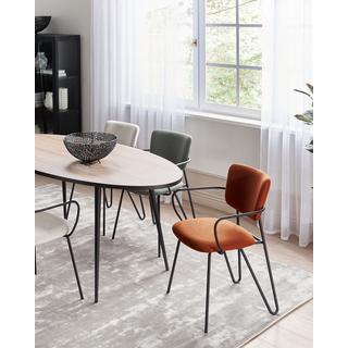 Beliani Lot de 2 chaises en Polyester Moderne ELKO  