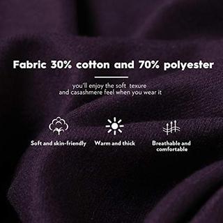 Only-bags.store Warmer Winter Herbst Unifarbener Baumwollschal mit Quasten  