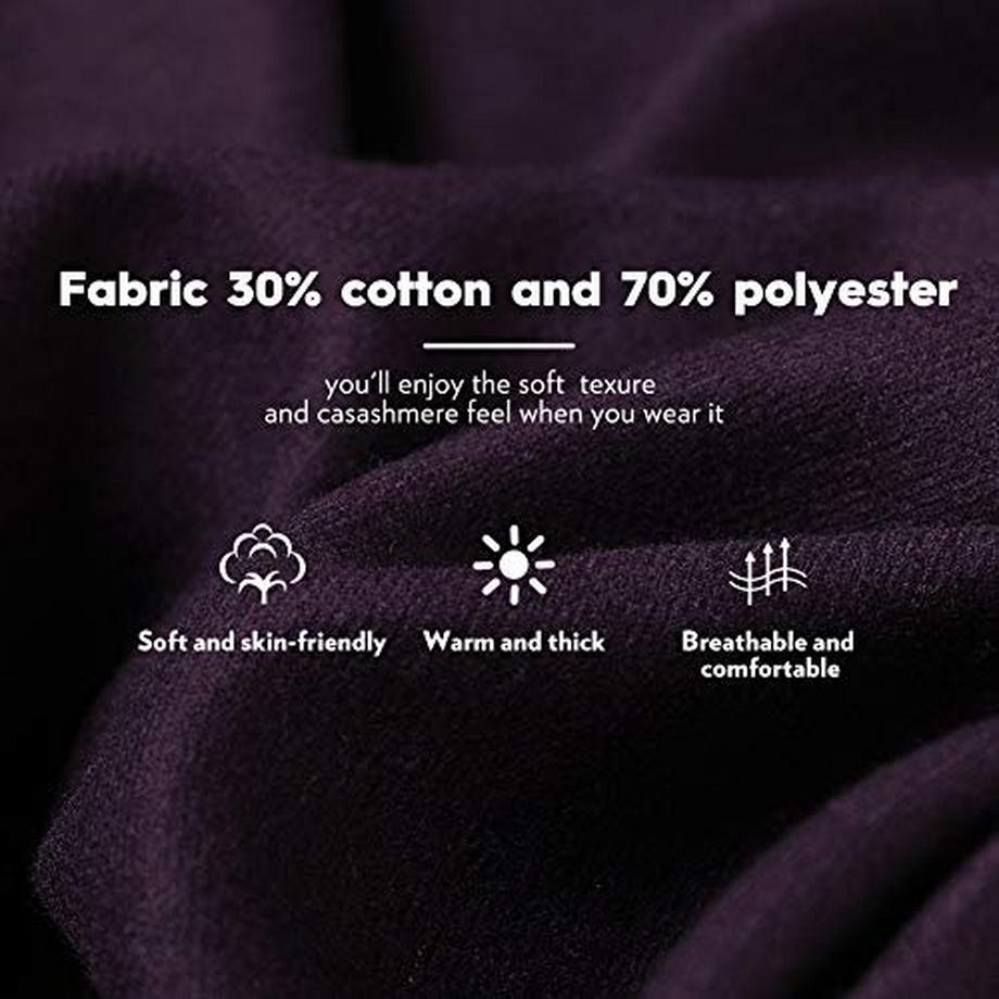 Only-bags.store Warmer Winter Herbst Unifarbener Baumwollschal mit Quasten  